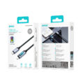 BWOO X324CL braided fast charging cable with light display PD 27W USB C Lightning 3