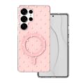 Bubble Dots Mag case for Samsung S25 Ultra pink