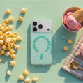 Bubble Dots Mag case for Samsung S26 Ultra green 4