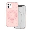 Bubble Dots Mag case for iPhone 11 pink