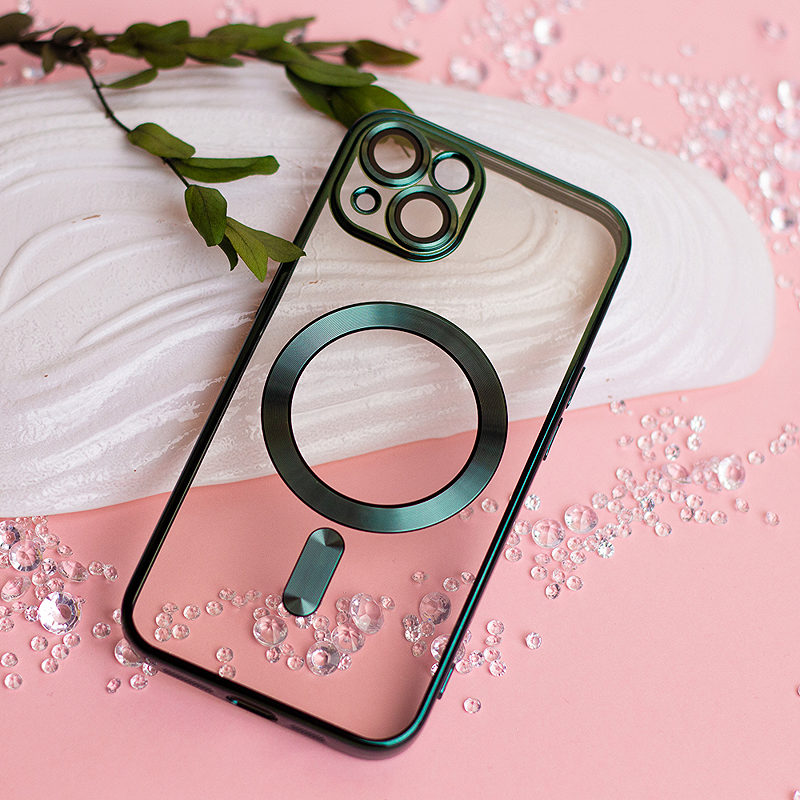 Color Chrome Mag case for iPhone 17 Air 6,6" green - Billede 3