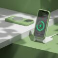 Etteri Silicone Mag case for iPhone 15 Pro Max 67 light green 4
