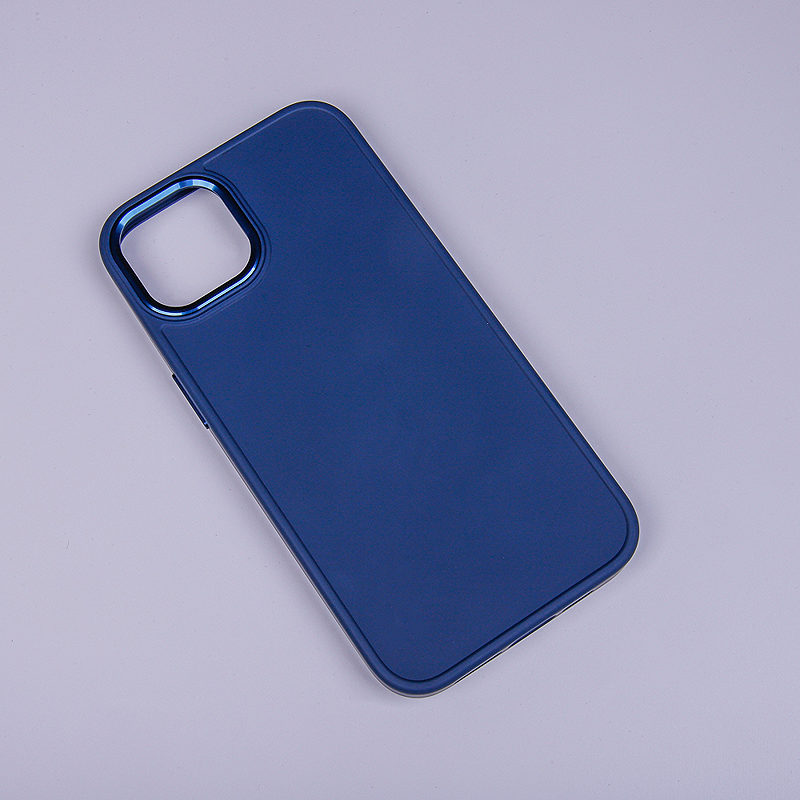 Satin case for iPhone 15 Plus 6,7" dark blue - Billede 4