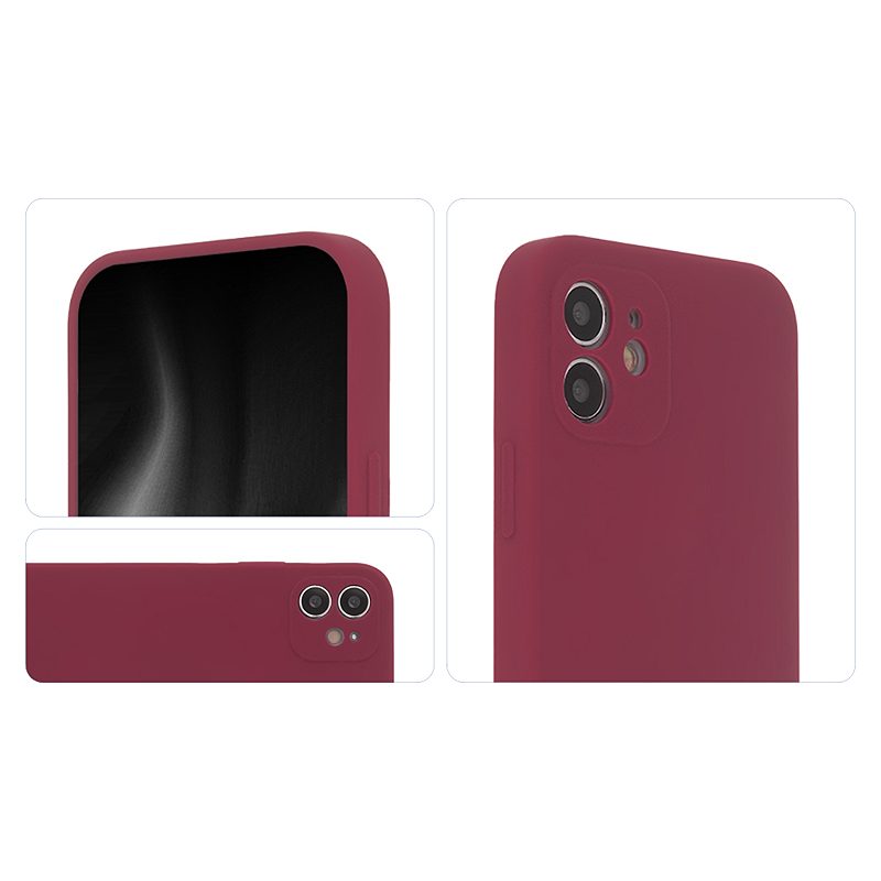 Soft Touch Mag Case for iPhone 12 6,1" burgundy - Billede 3