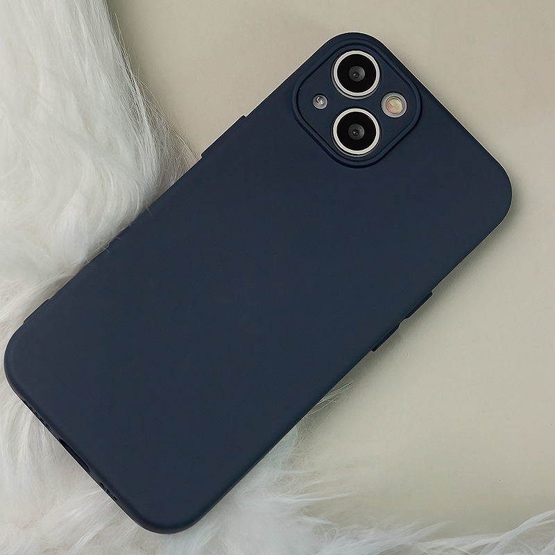 Silicon case for iPhone 16e / 17e dark blue - Billede 5