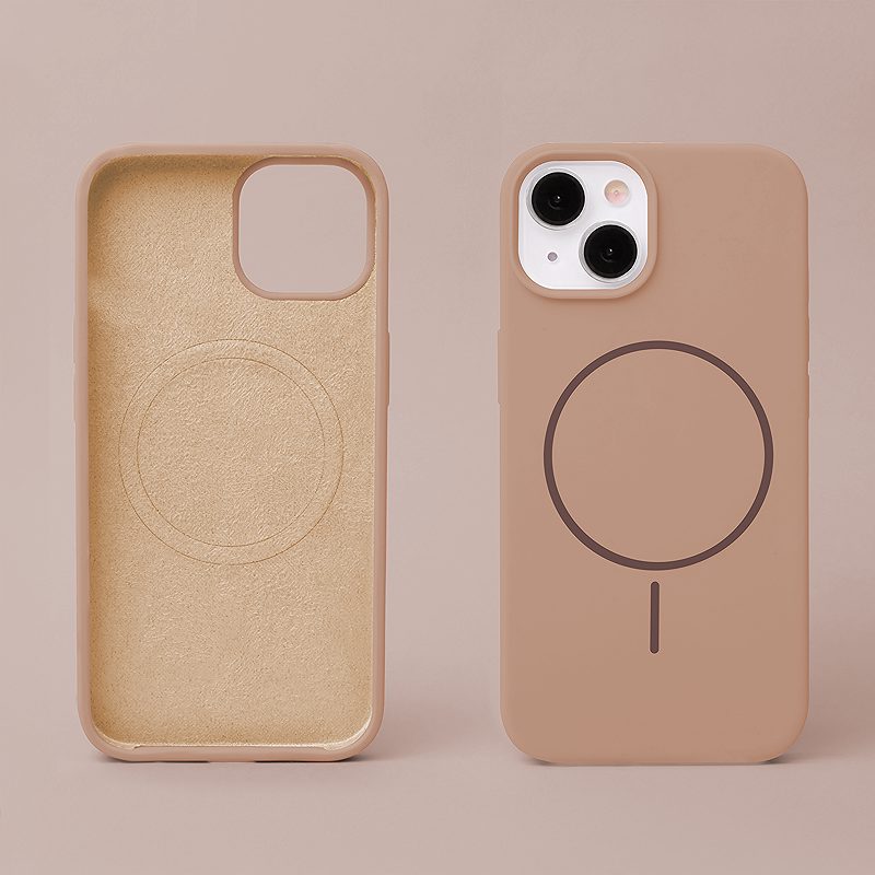 Silicone Thin Mag case for iPhone 17 Pro 6,3" / 18 Pro 6,3" brown - Billede 4