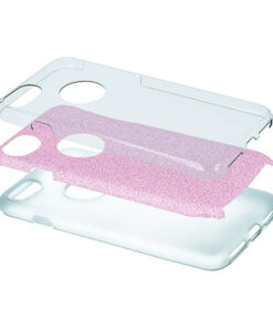 Glitter 3in1 case for iPhone 17 Pro 6,3" / 18 Pro 6,3" pink - Billede 5
