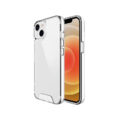 Alternative view of Hybrid Crystal case for iPhone X / XS transparent big hole