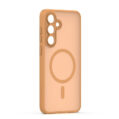 Alternative view of Mag Matt case for Samsung Galaxy S24 / S25 brown big hole