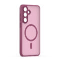 Alternative view of Mag Matt case for Samsung Galaxy S24 / S25 maroon big hole