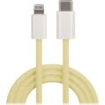 Maxlife MXUC-06 USB-C Kabel 20W - 1m USB-C/Lightning - Gul