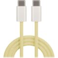 Maxlife MXUC-06 USB-C Kabel 20W - 1m USB-C/USB-C - Gul