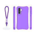 Alternative view of Safepop case with strap for Samsung Galaxy A57 5G purple