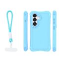 Alternative view of Safepop case with strap for Samsung Galaxy S26 Plus blue
