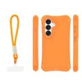 Safepop case with strap for Samsung Galaxy S26 Plus orange 1