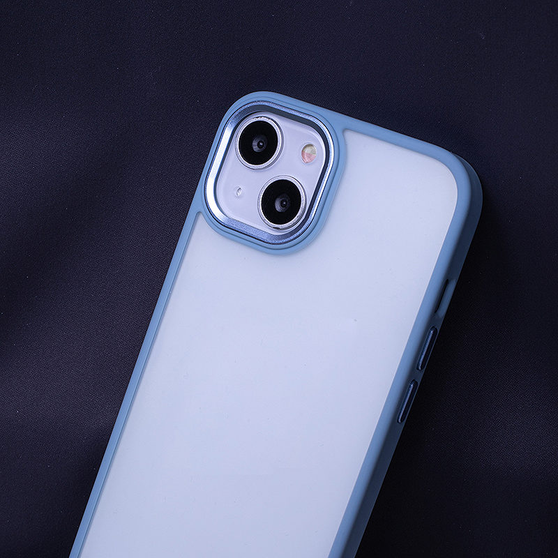 Satin Matt case for iPhone 15 Plus 6,7" blue - Billede 4