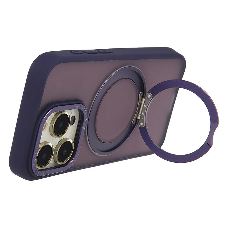 Secure Spinning Mag Case for iPhone 15 6,1" purple - Billede 3
