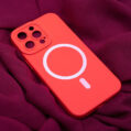 Silicon Mag case for iPhone 16 Plus 67 red 4
