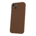 Alternative view of Silicon case for Samsung Galaxy S25 brown