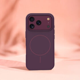 Silicone Thin Mag case for iPhone 17 Pro 63 iPhone 18 Pro 63 dark cherry 4